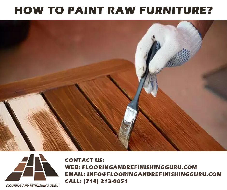painting raw pine furniture