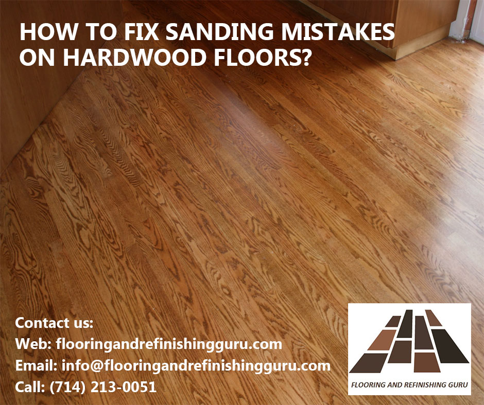 fix sanding mistakes after staining 